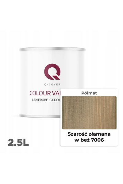 NO BRAND LAC-BAIȚ PENTRU LEMN 3 ÎN 1 LAZURA SEMIMAT GRI ÎN BEJ 7006 2,5 L DE ...
