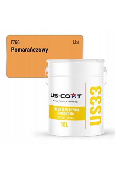 NO BRAND Vopsea siliconică pentru fațade 10L Portocaliu F766 ELEVACIAN UV