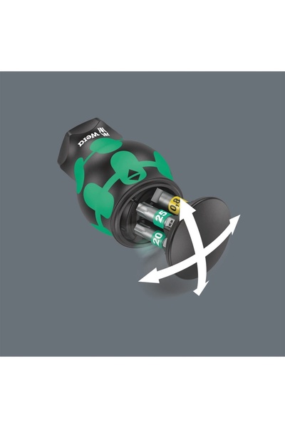 wera Port-bit de 1/4 " cu magazie + biți scurți 05008873001
