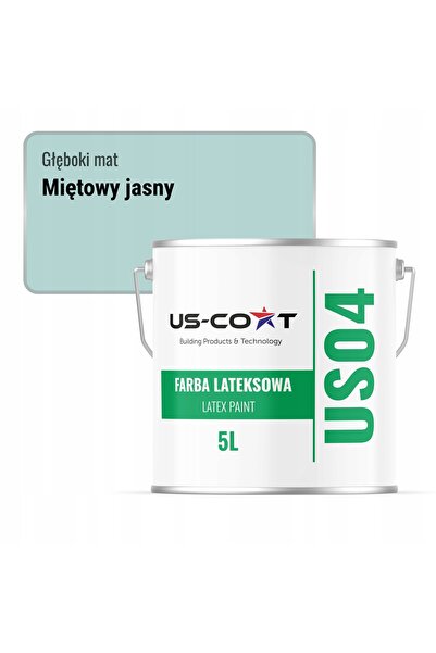 NO BRAND Vopsea latex culoare mentă deschisă H1561 5L mat intens pentru pereț...