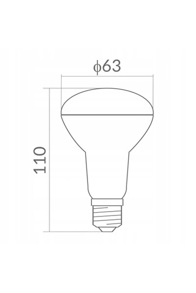ecolight Bec LED E27 10W R63 4000K Culoare Neutră Economie de Energie 900LM 5...