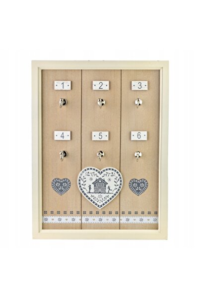 MONDEX Cutie din lemn cu ramă pentru chei, 40x30x1,5 HTYK0243