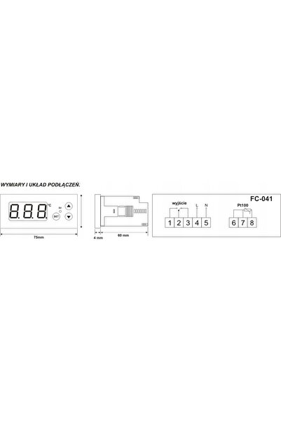 NO BRAND Termostat regulator de temperatură -50+400°C pentru Pt100
