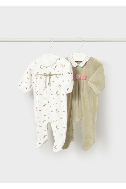 MAYORAL Newborn Baby Girl 2-Piece Jumpsuit