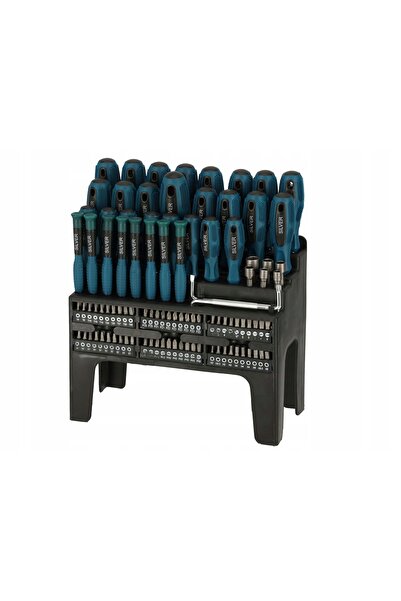 SilverTools Set de 100 de piese: biți, șurubelnițe, chei și capete tubulare S...