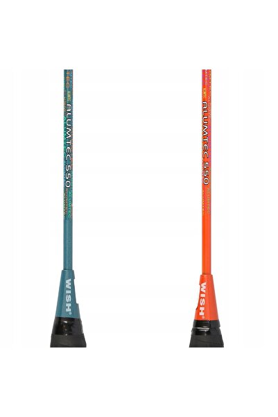 NO BRAND 2 rachete în husă ISODYNAMIC + 6 volane de badminton, set de joc