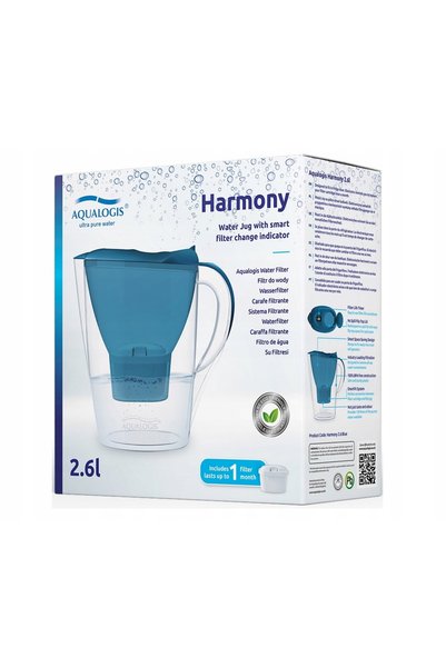 Aqualogis Set carafă filtrantă pentru apă Harmony Rodie 4+1 filtre