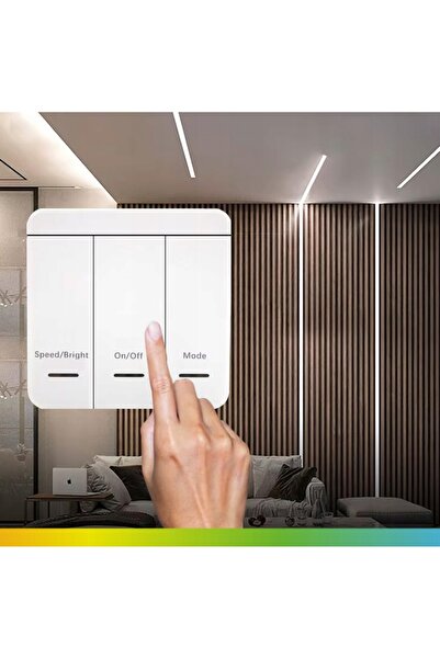 NO BRAND Controler Dimmer pentru Benzi LED Dinamice Digitale 12V 24V Telecoma...