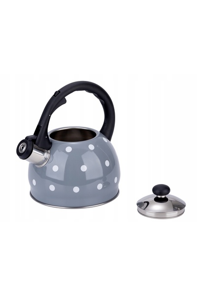 NO BRAND Fierbător tradițional cu fluier 2L, pentru inducție și gaz, din oțel...