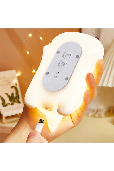 NO BRAND Lampă de veghe din silicon Pokky Clever Dino MT227 LED, multicoloră,...
