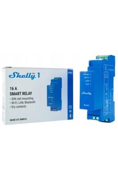 Shelly Comutator WiFi fără alimentare pentru Smart Home Pro