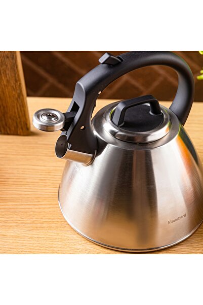Klausberg Ceainic fluierător din oțel de 2,5 L cu mâner soft-touch, KB-7951
