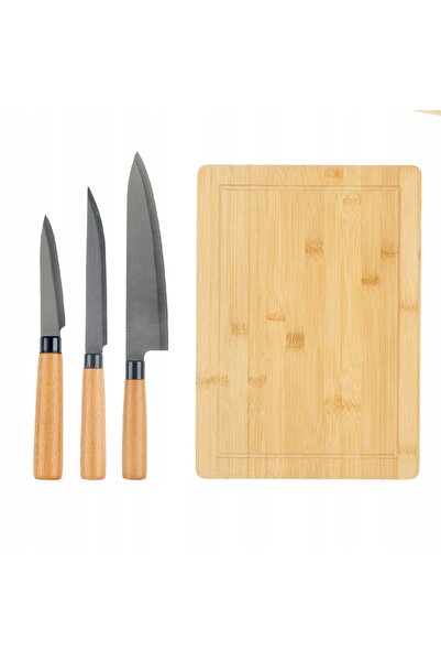kinvara Tocător 35x25 KUCHENNA BAMBUSOWA + Set de ustensile de bucătărie