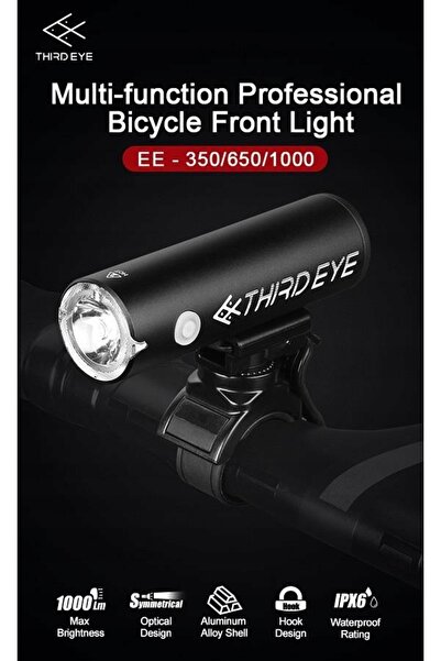 NO BRAND Lampă frontală Third Eye EE-350 USB 350 Lm Cree LED pentru turism și...