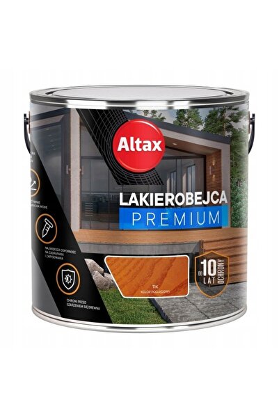 Altax LAKIEROBEJCA PREMIUM 10 ANI STAIN DE PROTECȚIE PENTRU LEMN TEAK 2.5L