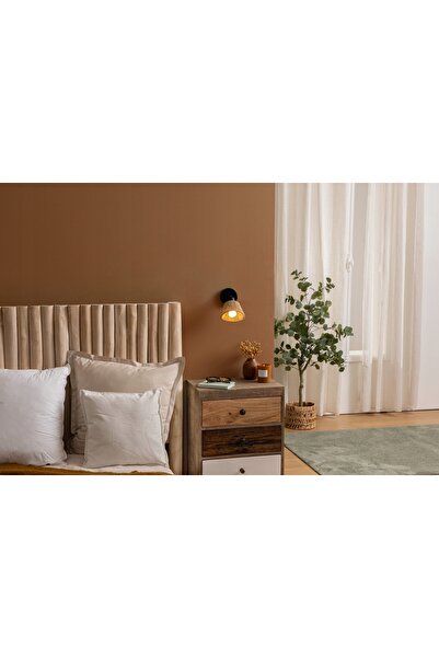 Atmosphera Aplică de perete metalică, bronz împletit, Ø 10 cm, negru