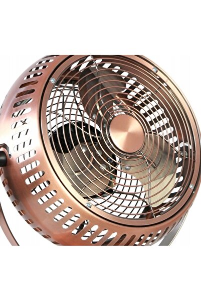 NO BRAND Ventilator de masă retro din cupru, silențios, cu vânt puternic, de 15W