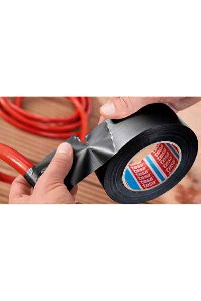 Tesa 3 x Bandă adezivă ExtraPower pentru reparații 10m x 50mm, Negru