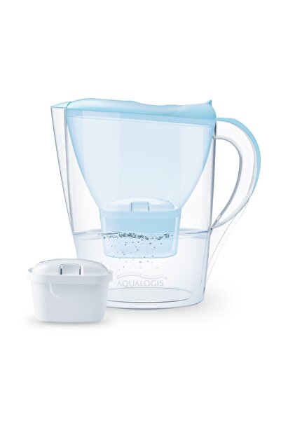 Aqualogis Carafă cu filtru Harmony 2.6L, albastru deschis, 5+1 filtre