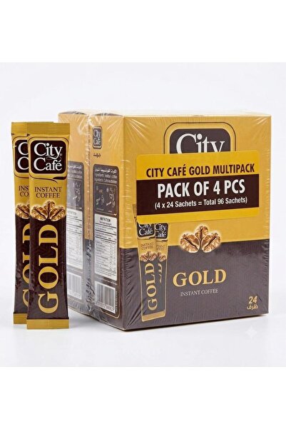 City Cafe City Café Instant Coffee Gold 24x2g (Pack of 4 Pcs)
