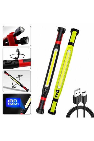 OEM K Light KL-D95 Çok Amaçlı LED Çalışma Lambası 52.5CM 4 Fonksiyon Renkli 3...