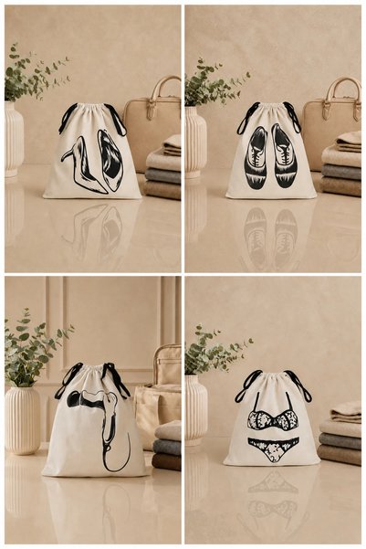 Paris Home 11 Piece Premium Luggage Organizer Suitcase Organizer Set Travel Bag