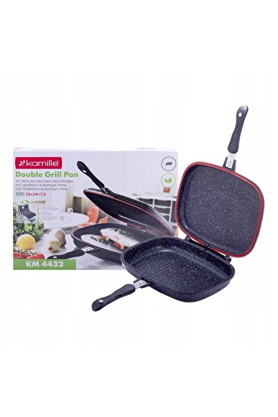 Kamille Tigaie grill dublă cu strat de marmură