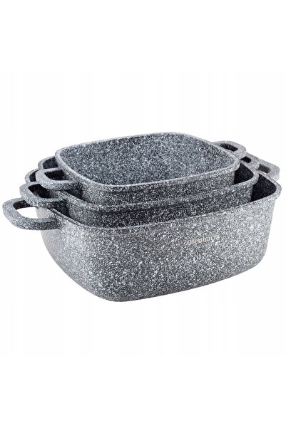 NO BRAND SET DE OALE DIN GRANIT, 6 PIESE, PĂTRATE