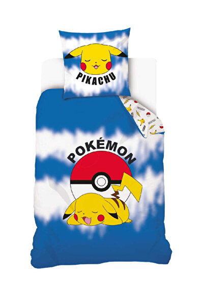 CARBOTEX Set lenjerie de pat din bumbac 140x200 Pokemon Pikachu Tineret