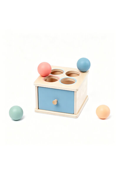 OEM Cutie Montessori din lemn cu bile colorate și sortare