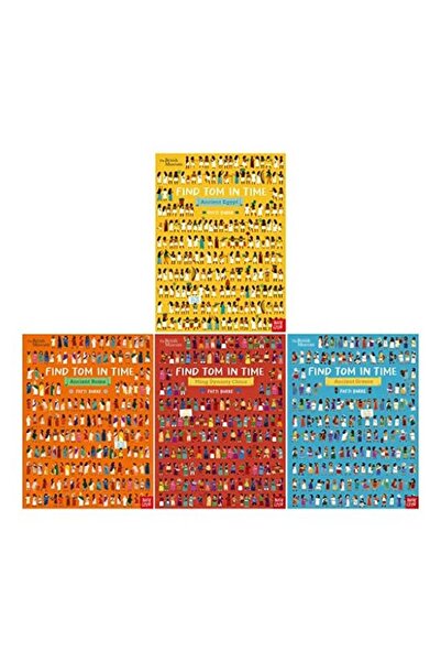 Nosy Crow British Museum: Find Tom in Time Series 4 Books Set