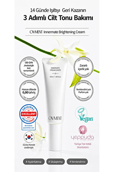 Ovment Innermate Cream White - Brightening and Tone-Equalizing Care Cream for...