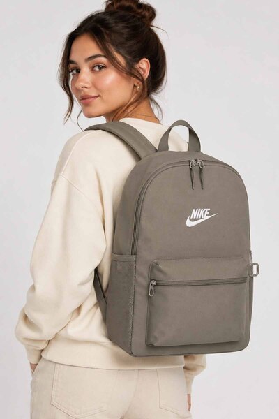 Nike Unisex Haki Sırt Çantası Günlük Okul Spor Seyahat Çantası 30x48x15 cm