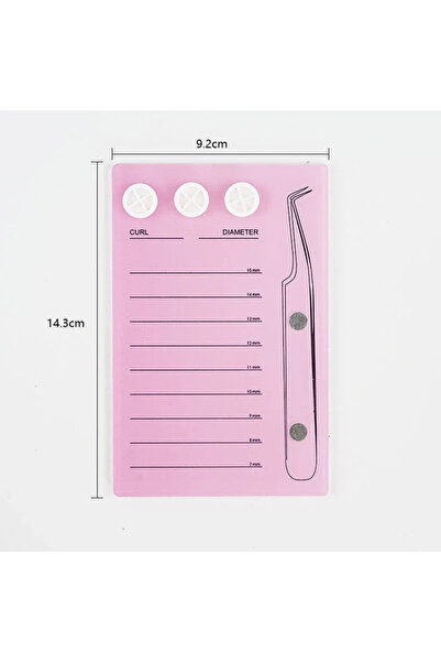 Choice6 Pink Eyelash Extension Scale Holder Magnetic Acrylic Lash Board Glue ...