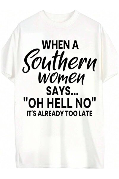 Astogria13 Funny Woman Oh, My Gosh, No Quote-Shirt Black Background With Whit...