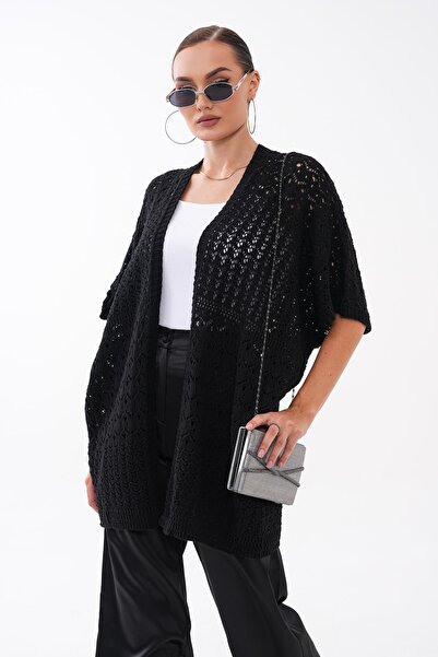 ŞİMAL Women's Bat Sleeve Knitwear Knitted Cardigan 260481 - 265210