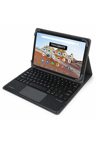 TOUCHMATE Universal Tablet Cover with Bluetooth Keyboard & Trackpad | For 10”...