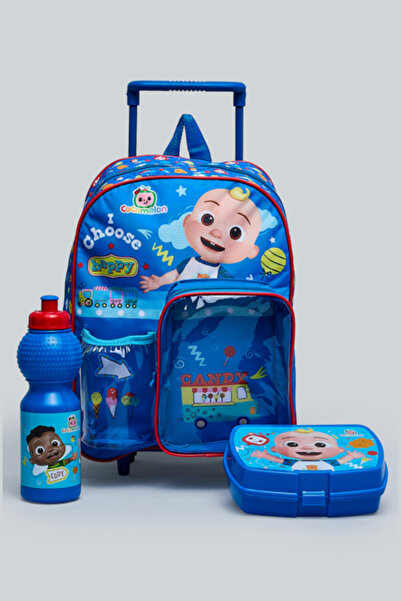 R&B 3 Pack Coco Melon Print Backpack Set - 12"