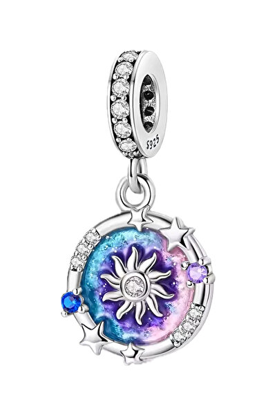 DANGLE Galaksi ve Samanyolu Sallantılı 925 Ayar Gümüş Charm