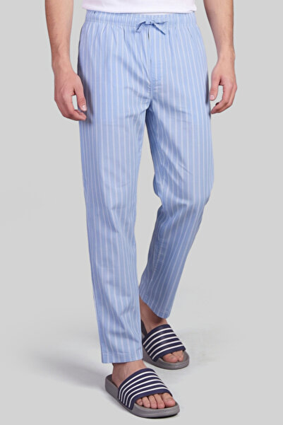 R&B Striped Lounge Pants with Drawstring Waist