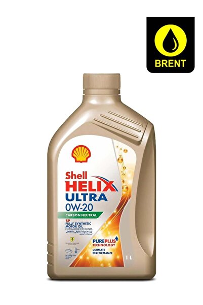 SHELL زيت محرك هيليكس ألترا 0W-20 اصطناعي بالكامل 1 لتر بتقنية بيوربلس لتوفير...