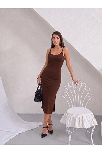 Paw Garage Rochie midi Isadora Ottoman cu bretele pentru femei