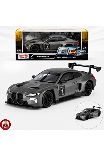 giffy Oyuncak BMWW-M4 GT3 Model Die Cast Model Araba Kutulu Metal Gövde Gerçe...