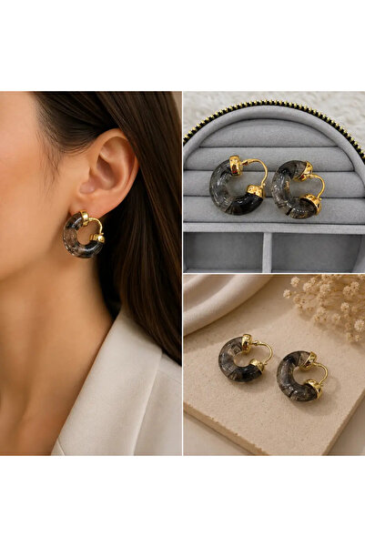 Bozhi Earrings Steel Everyday Elegance