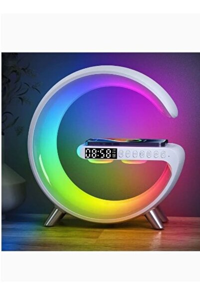 Generic Multifunctional Smart Speaker Wireless Charging RGB Night Light and A...