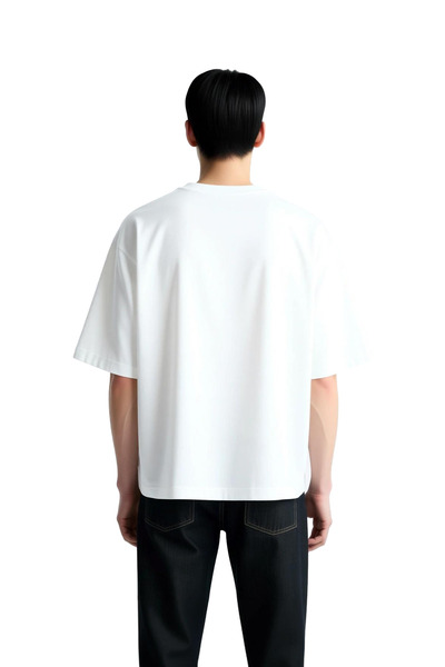 PayBuy Men's Oversize T-Shirt Printed Dog Pattern Comfortable Cut Casual Wear...