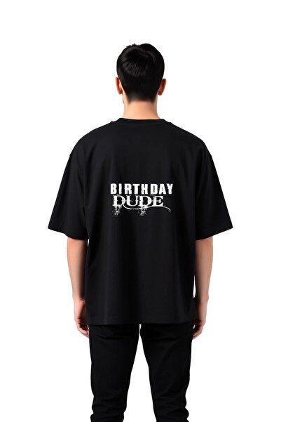 PayBuy Men's Oversize T-Shirt Birthday Dude Retro Print Relaxed Fit Casual We...