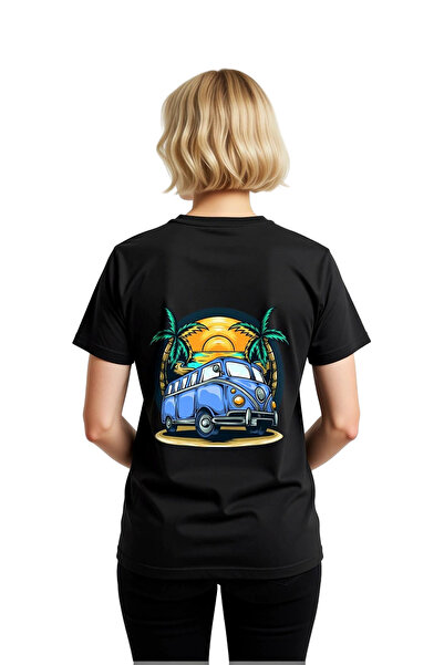 PayBuy Tricou confortabil pentru femei, cu tematică retro de călătorie, vinta...