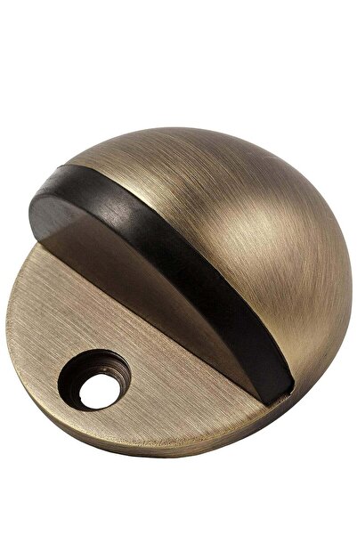 Generic Brown Stainless Steel Half Moon Oval Floor Door Stop