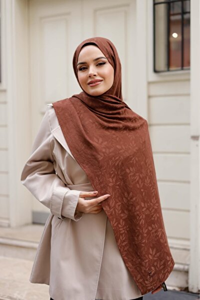 Generic Brand Dubai Organic Olive Branch Patterned Shawl – Soft Textured, Cas...